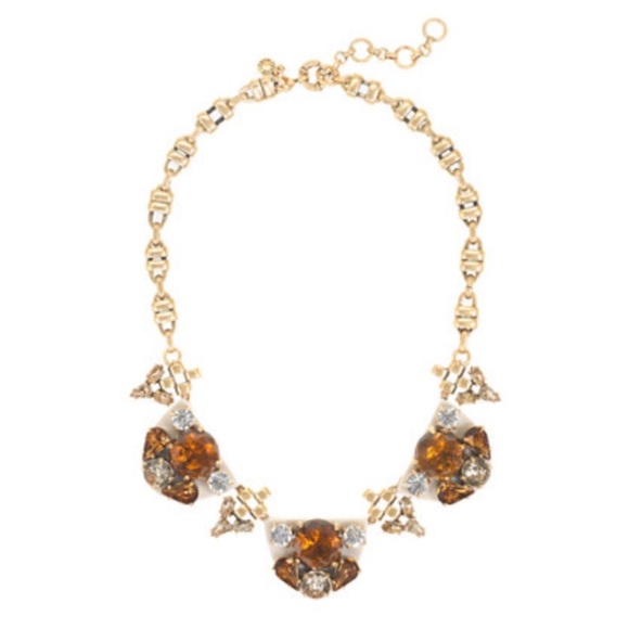 J Crew Redwood Statement Necklace - Picture 1 of 4